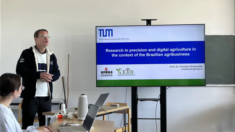 Guest Lecture: Prof. Christian Bredemeier (UFRGS) on Precision and Digital Agriculture in Brazil