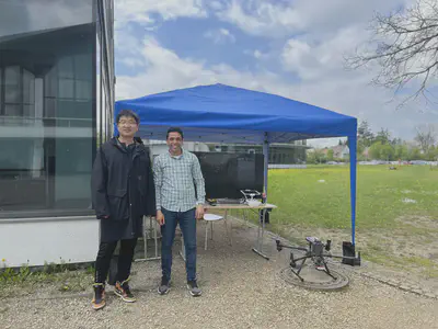 Jingcheng and Hany at FarmVision